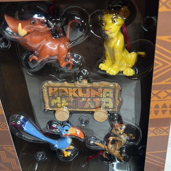 Disney Parks Animal Kingdom Lion King 5 pc. Piece Holiday Ornament Set - Picture 4 of 4